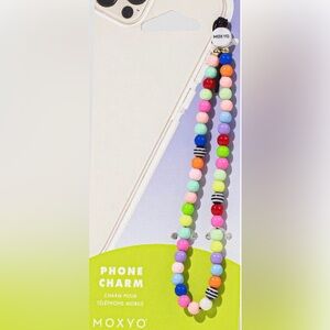 Mokyo  multi color beaded phone charm strap